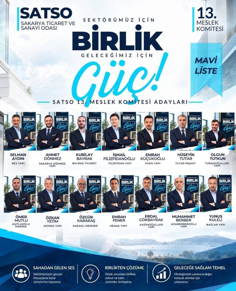 SATSO 13. Meslek Komitesi’nde Mavi Liste’den birlik ve güç mesajı1