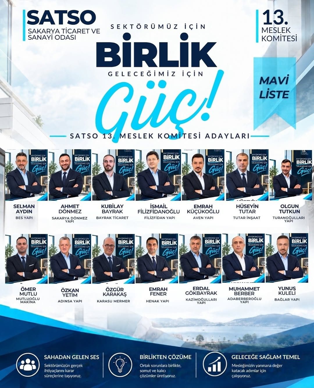 SATSO 13. Meslek Komitesi’nde Mavi Liste’den birlik ve güç mesajı1